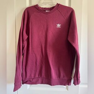 Adidas Unisex Maroon Crewneck Sweater